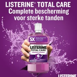 3x Listerine Mondwater Total Care Tandbescherming 500 ml