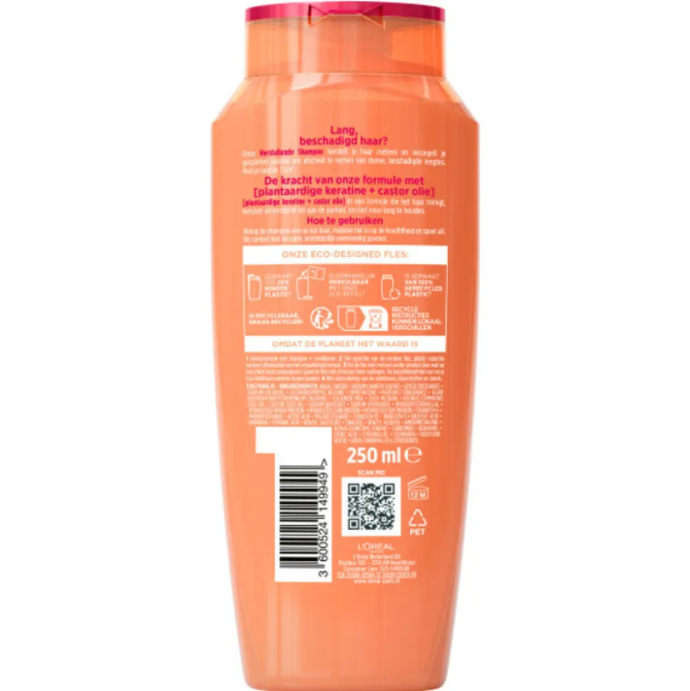 6x L'Oréal Elvive Dream Lengths Shampoo 250 ml
