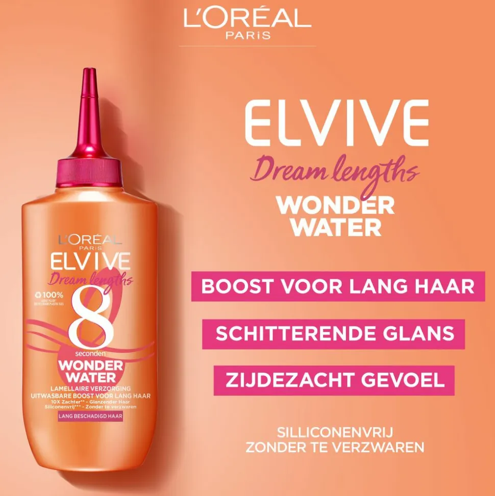 6x L'Oréal Elvive Dream Lengths Wonder Water 200 ml
