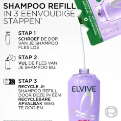 6x L'Oréal Elvive Hydra Hyaluronic Shampoo Refill 250 ml