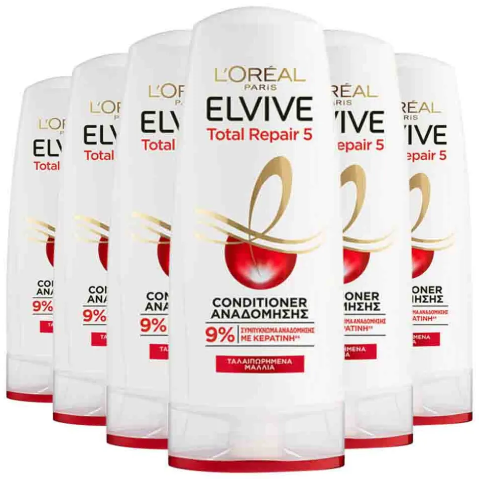 6x L'Oréal Elvive Total Repair 5 Conditioner 300 ml