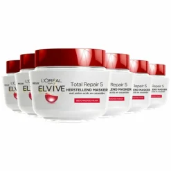 6x L'Oréal Elvive Total Repair 5 Haarmasker 300 ml