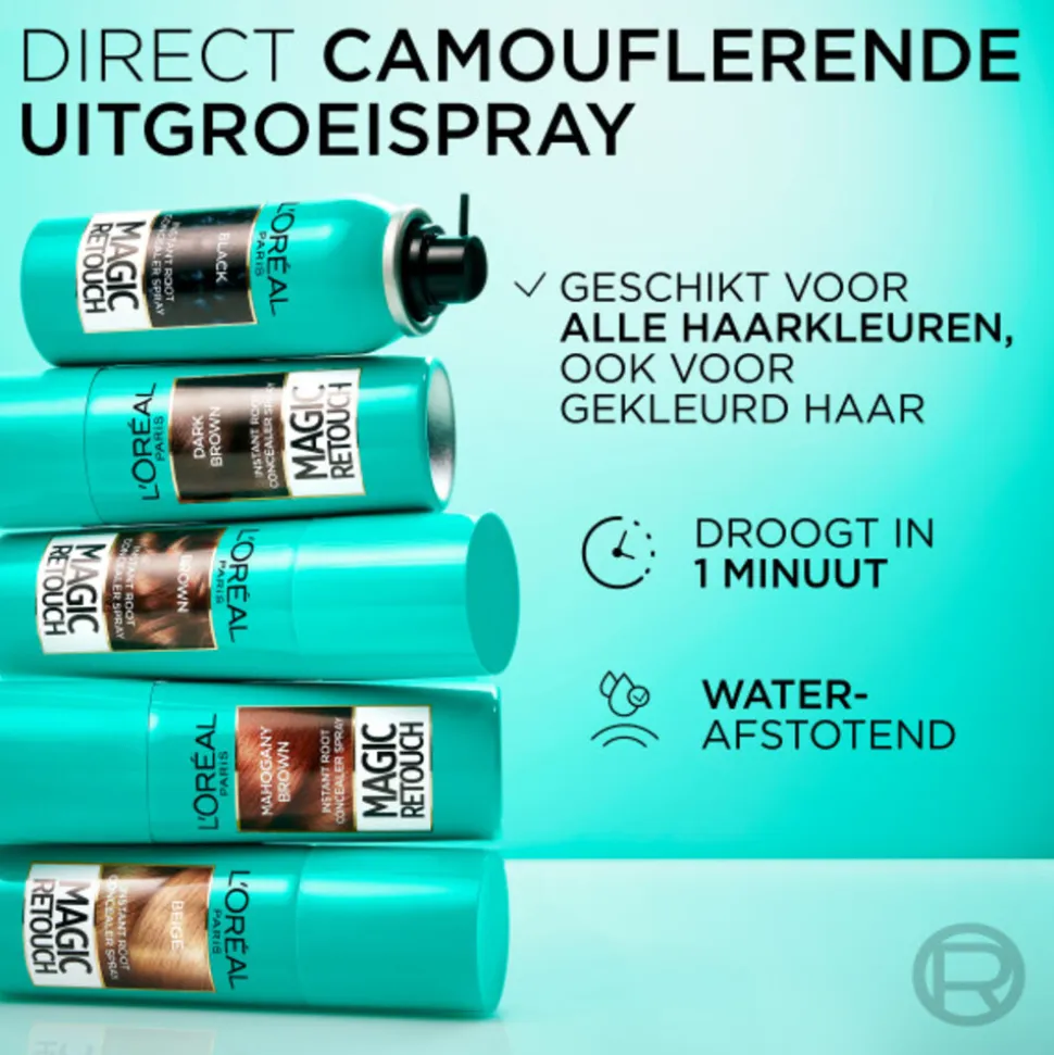 6x L'Oréal Magic Retouch Uitgroeispray Lichtblond 75 ml