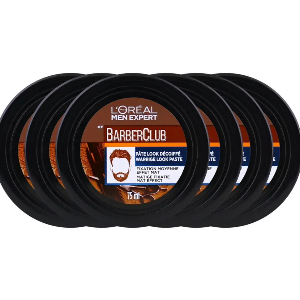 6x L'Oréal Men Expert BarberClub Styling Paste 75 ml