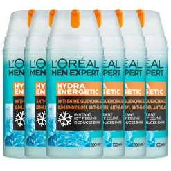 6x L'Oréal Men Expert Hydra Energetic Hydraterende Gel Dagcrème 100 ml