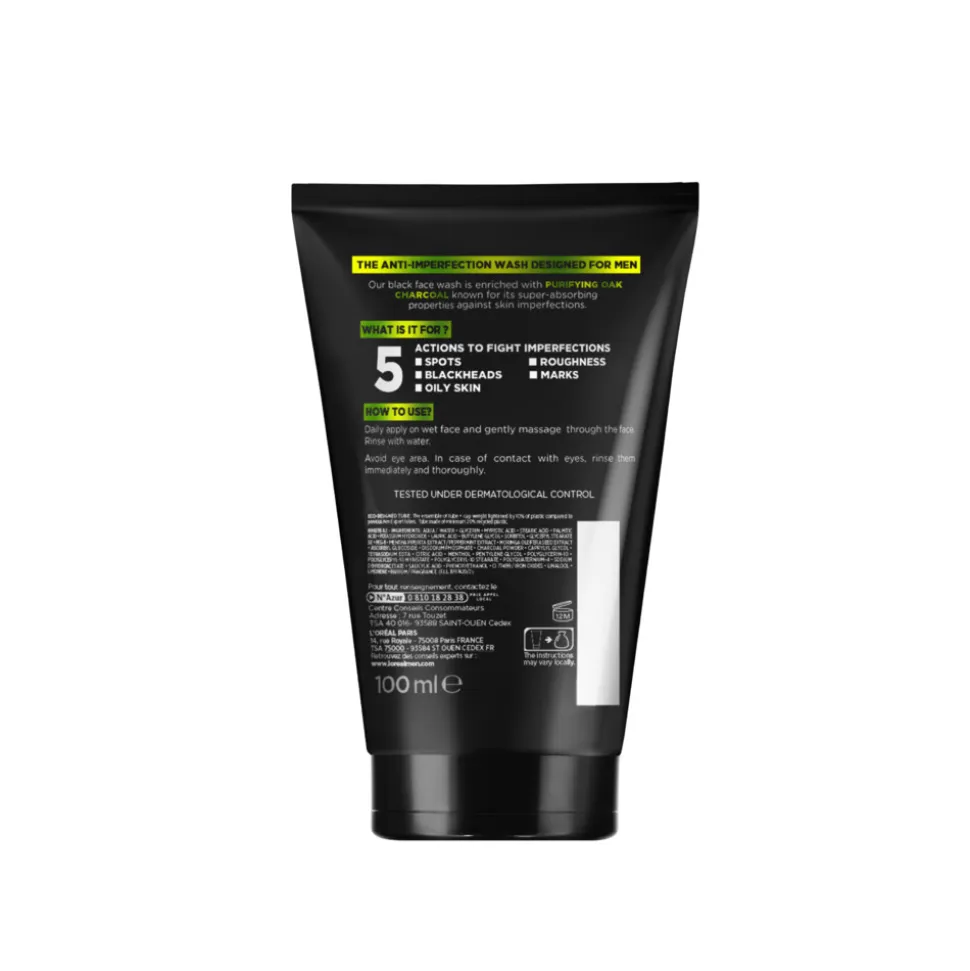 6x L'Oréal Men Expert Pure Charcoal Gezichtsreiniger 100 ml