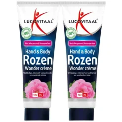 2x Lucovitaal Hand & Body Creme Rozen Wonder tube 100 ml