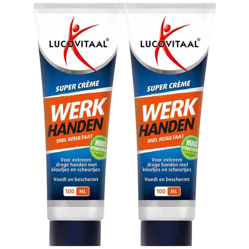 2x Lucovitaal Werkhanden crème 100 ml