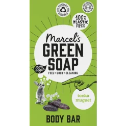 6x Marcel's Green Soap Showerbar Tonka & Muguet 150 gr