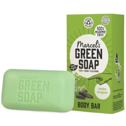 6x Marcel's Green Soap Showerbar Tonka & Muguet 150 gr