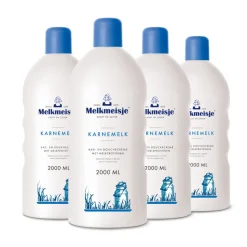 4x Melkmeisje Bad en Douche Crème Karnemelk 2000 ml