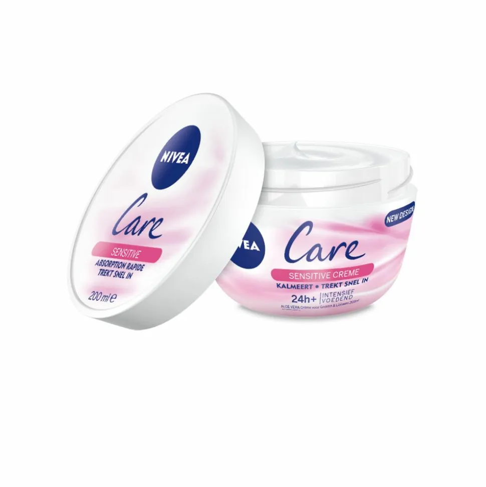 3x NIVEA Care Bodycrème Sensitive 200 ml
