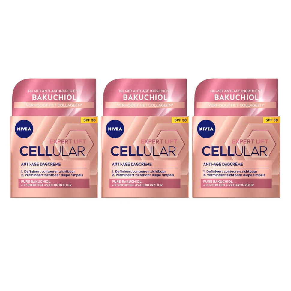 3x NIVEA Cellular Lift Dagcrème Anti-Age SPF 30 50 ml