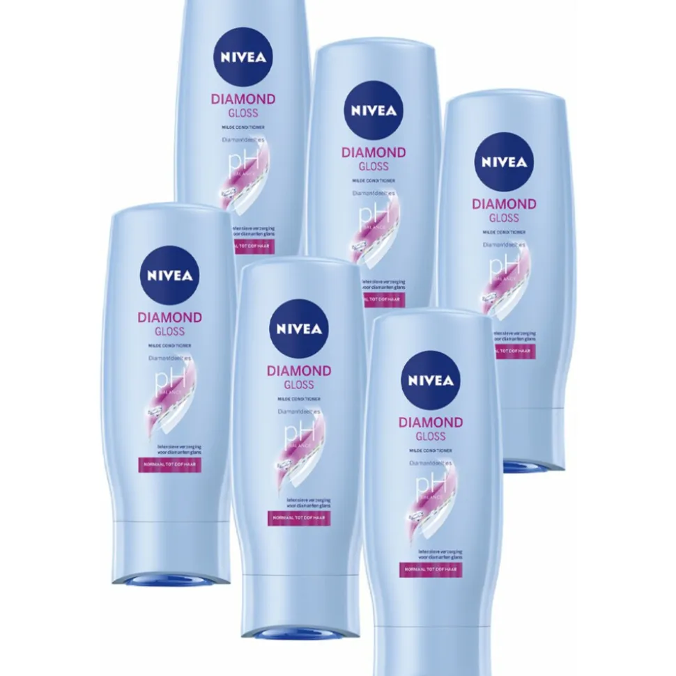 6x NIVEA Conditioner Diamond Gloss Care 200 ml