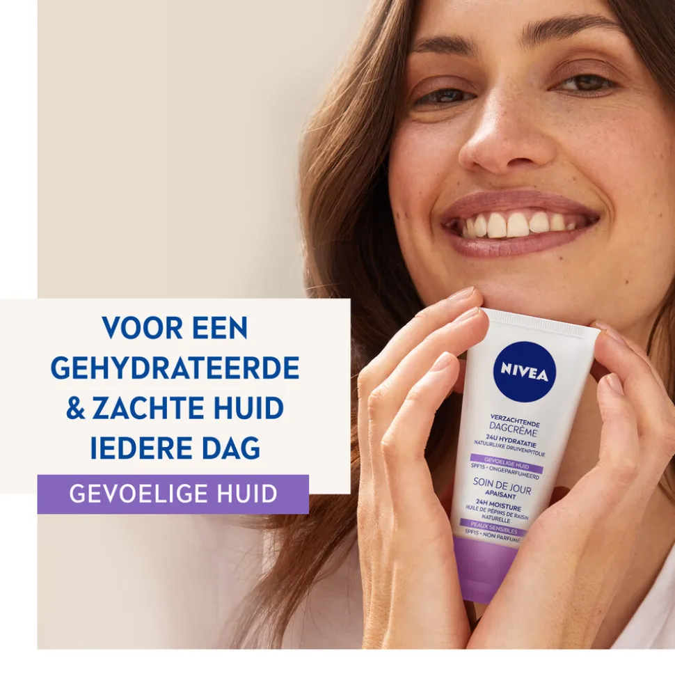 3x NIVEA Dagcrème Verzachtend SPF 15 50 ml