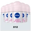 12x NIVEA Deodorant Pearl & Beauty Roll-On 50 ml