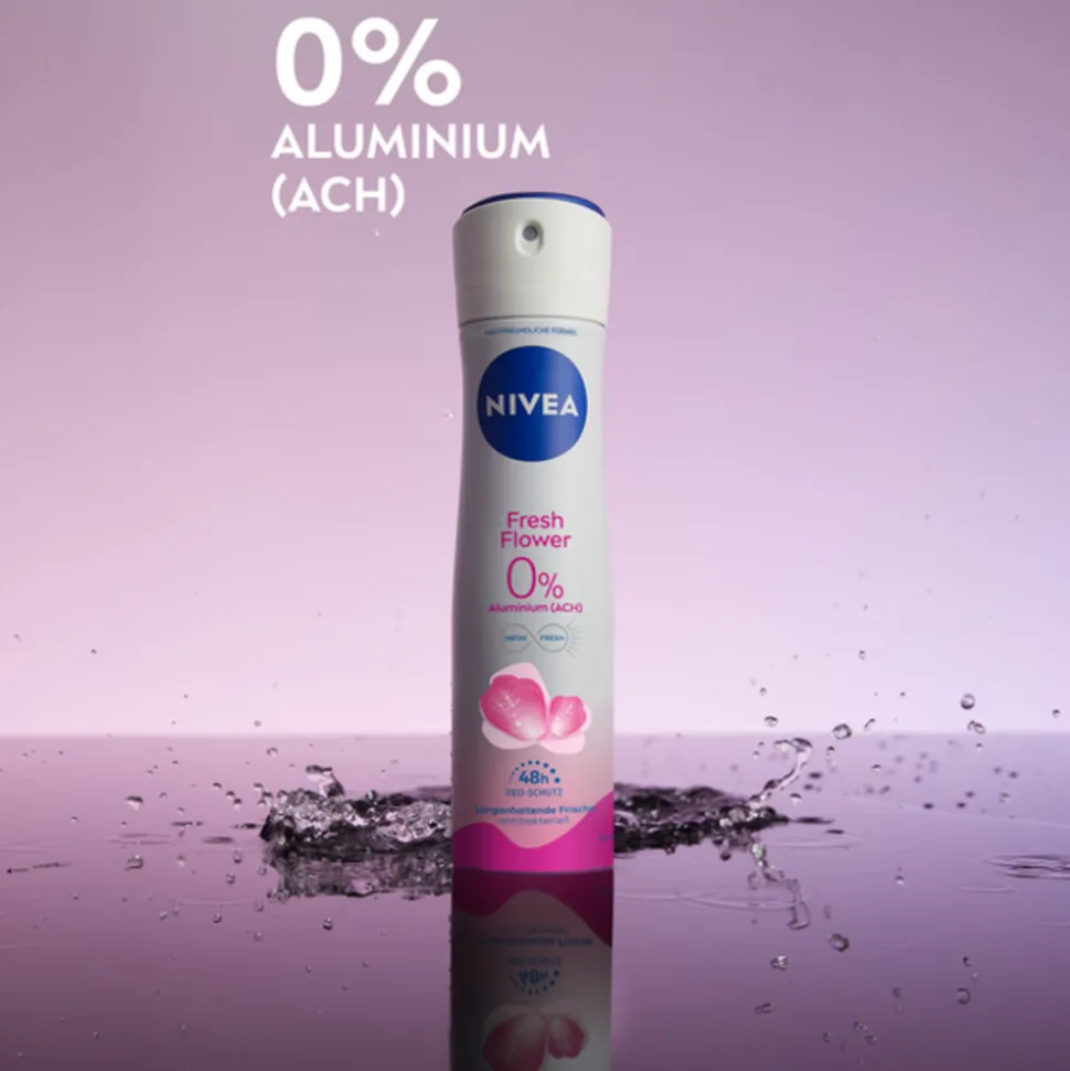 6x NIVEA Deodorant Spray Fresh Flowers 150 ml