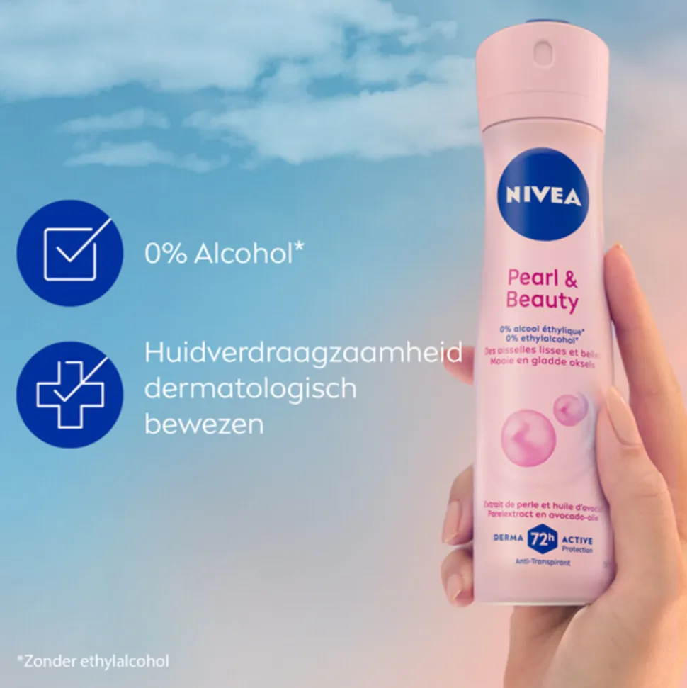 6x NIVEA Deodorant Spray Pearl & Beauty 150 ml