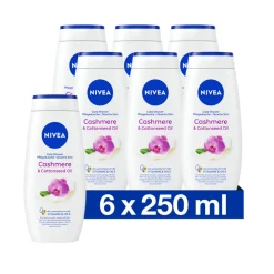 6x NIVEA Douchecrème Cashmere & Cotton Seed Oil 250 ml