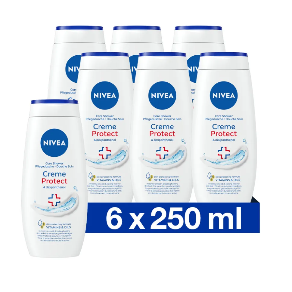 6x NIVEA Douchecrème Protect 250 ml