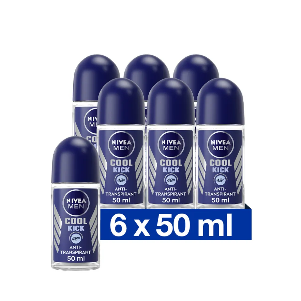 6x NIVEA Men Deodorant Roller Cool Kick 50 ml