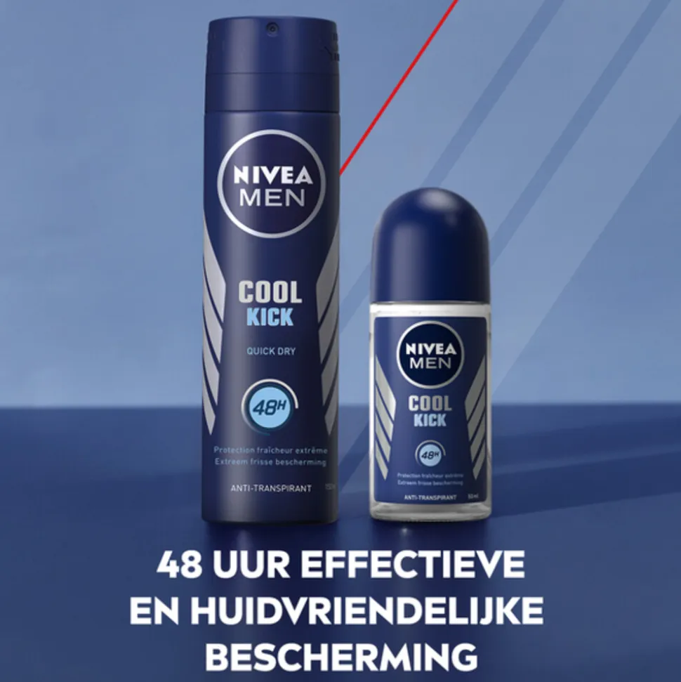 6x NIVEA Men Deodorant Roller Cool Kick 50 ml