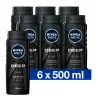 6x NIVEA Men Douchegel Deep Clean 500 ml