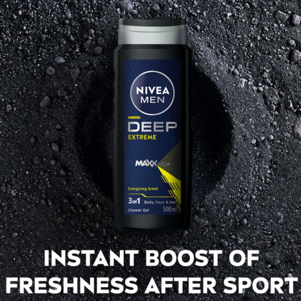 6x NIVEA Men Douchegel Deep Sport 500 ml