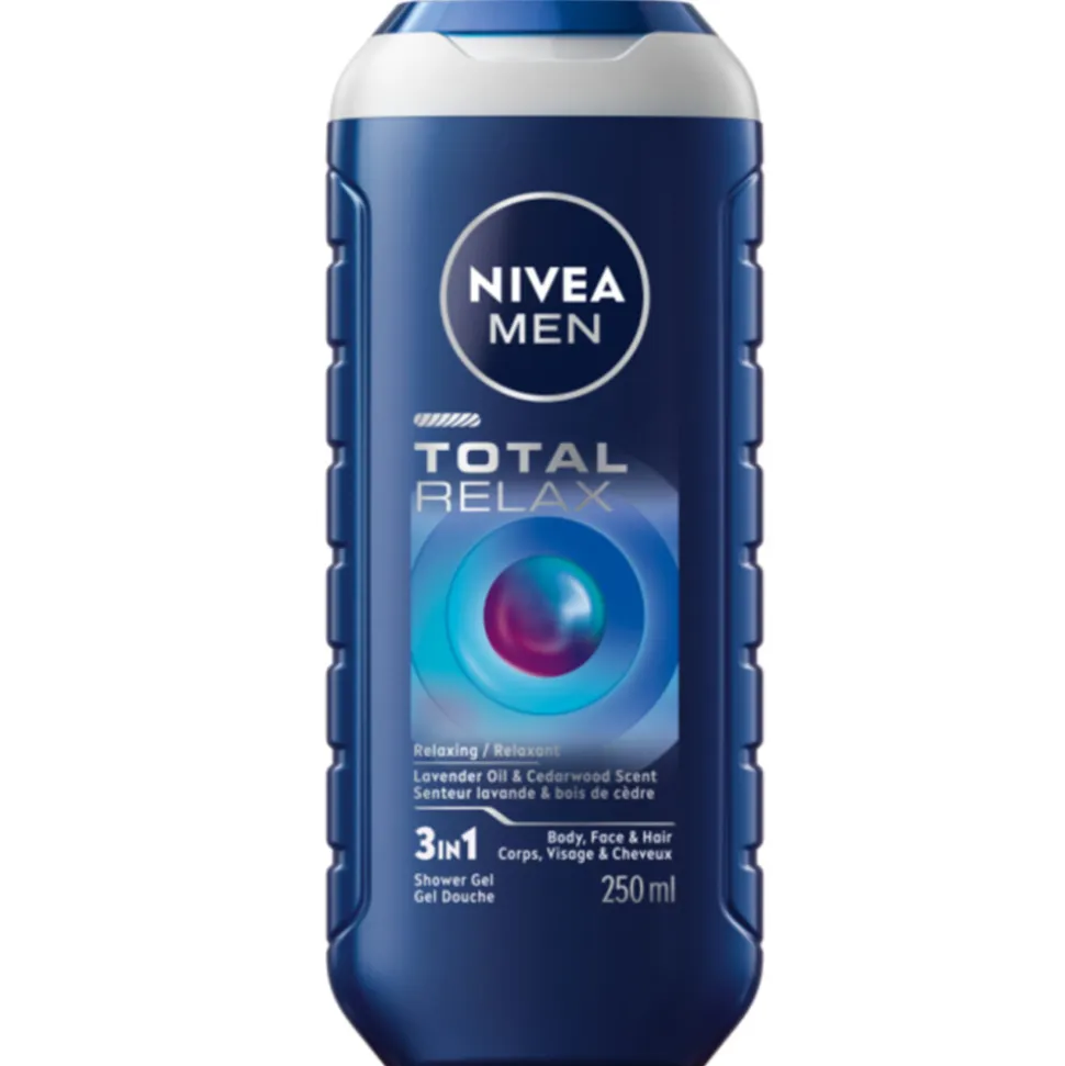 6x NIVEA Men Douchegel Total Relax 250 ml