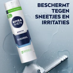 6x NIVEA Men Scheergel Sensitive 200 ml