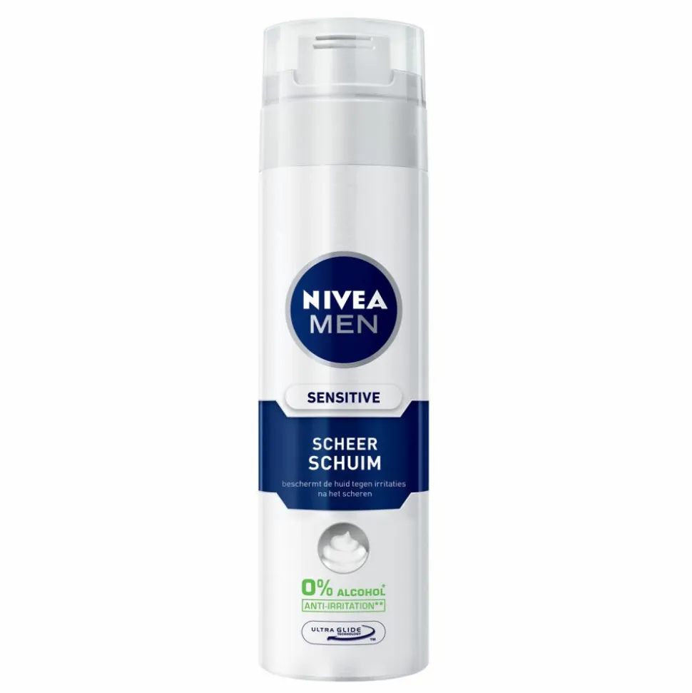 6x NIVEA Men Scheerschuim Sensitive 250 ml