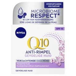 3x NIVEA Q10 Dagcrème Anti-Rimpel Gevoelige Huid SPF 15 50 ml