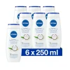 6x NIVEA Soft Care Douchegel Coconut & Jojoba Oil 250 ml
