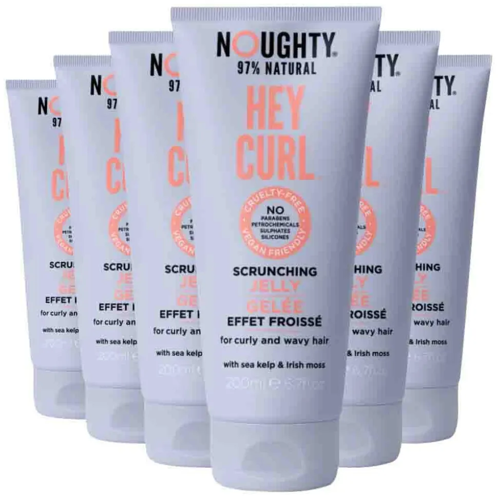 6x Noughty Hey Curl Scrunching Jelly 200 ml