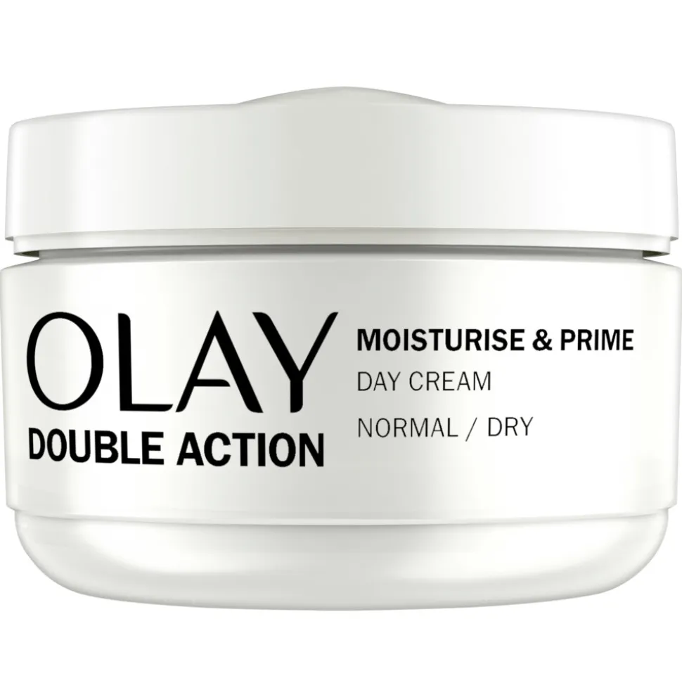 4x Olay Double Action Hydraterende Dagcrème en Primer 50 ml