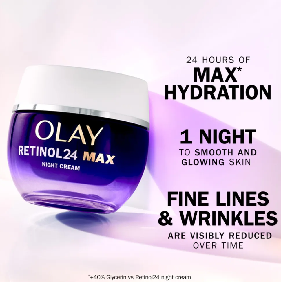4x Olay Nachtcrème Retinol24 MAX 50 ml
