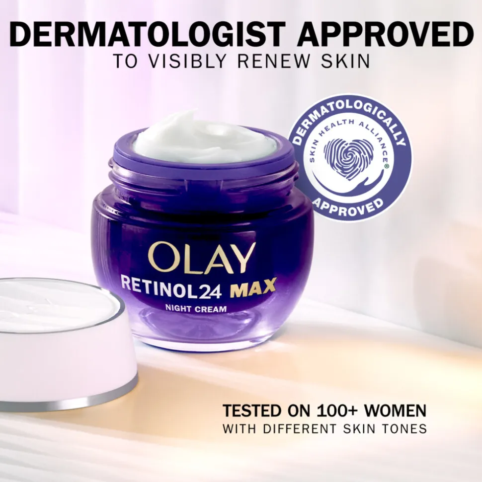 4x Olay Nachtcrème Retinol24 MAX 50 ml