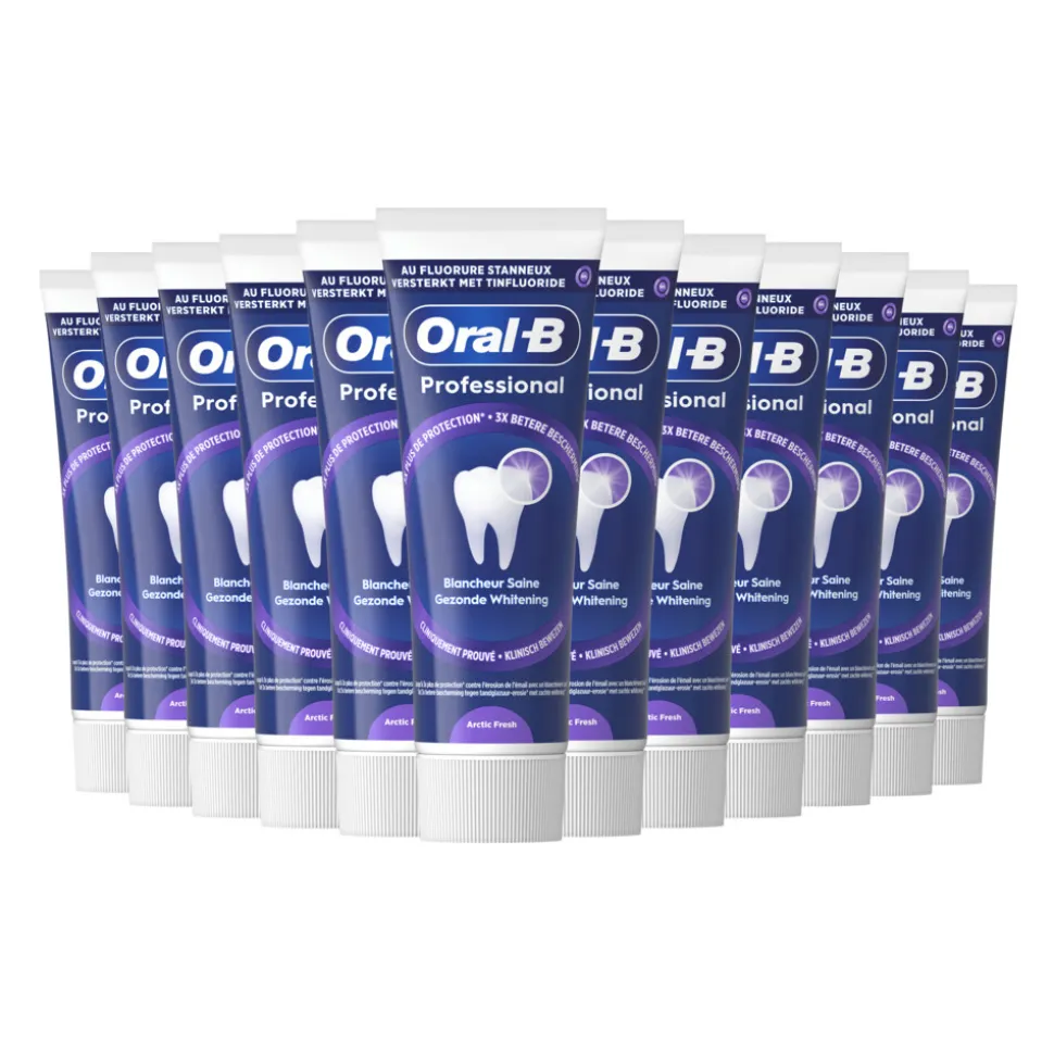 12x Oral-B Tandpasta Professional Gezonde Whitening Arctic Fresh 75 ml