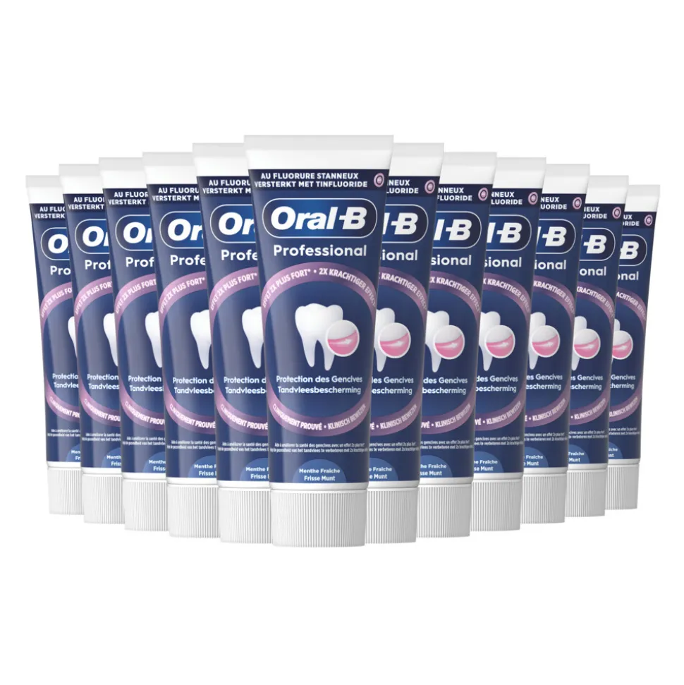 12x Oral-B Tandpasta Professional Tandvleesbescherming Frisse Munt 75 ml
