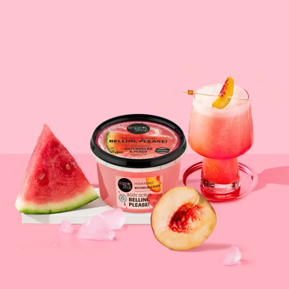 6x Organic Shop Body Scrub Watermelon & Peach 250 ml