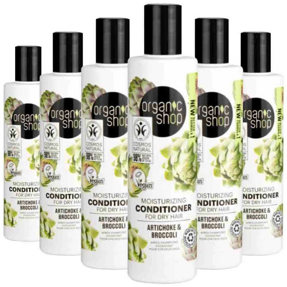 6x Organic Shop Conditioner Artichoke & Broccoli 280 ml
