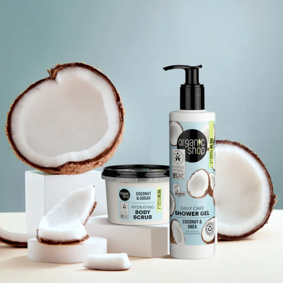 6x Organic Shop Daily Care Coconut and Shea Shower Gel 280 ml