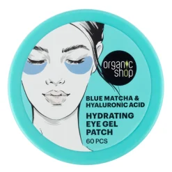 6x Organic Shop Eye Gel Patch Blue matcha & Hyaluronic Acid 60 pcs