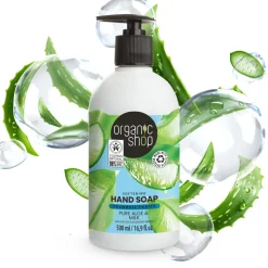 6x Organic Shop Handzeep Aloe and Milk 500 ml