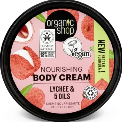 6x Organic Shop Nourishing Bodycrème Lychee 250 ml