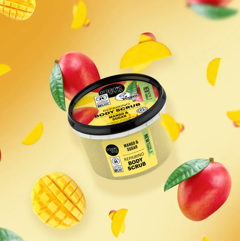 6x Organic Shop Repairing Body Scrub Mango 250 ml