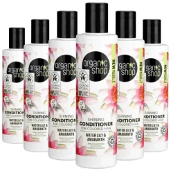 6x Organic Shop Shining Conditioner Water Lily and Amaranth 280 ml