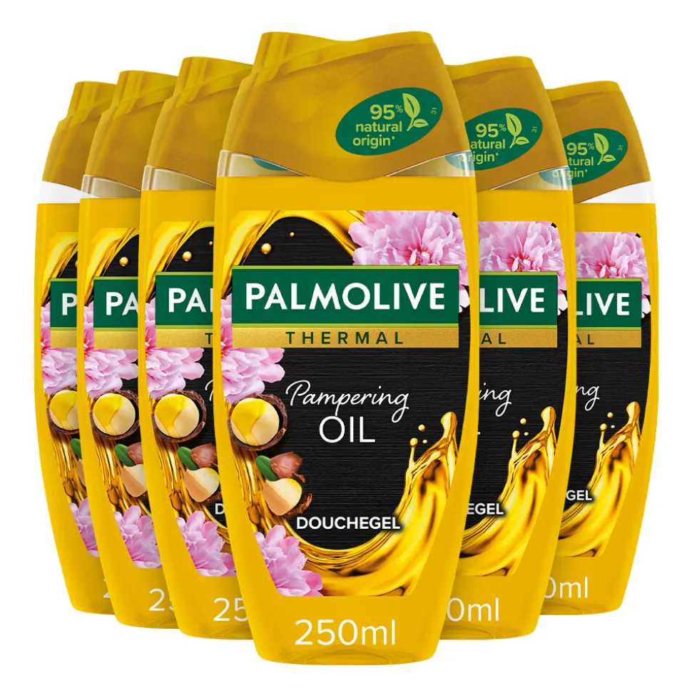 6x Palmolive Douchegel Thermal Pampering Oil 250 ml
