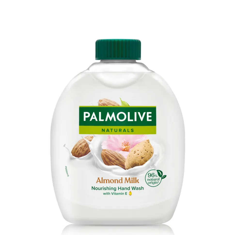 6x Palmolive Handzeep Navulling Naturals Amandel & melk 300 ml