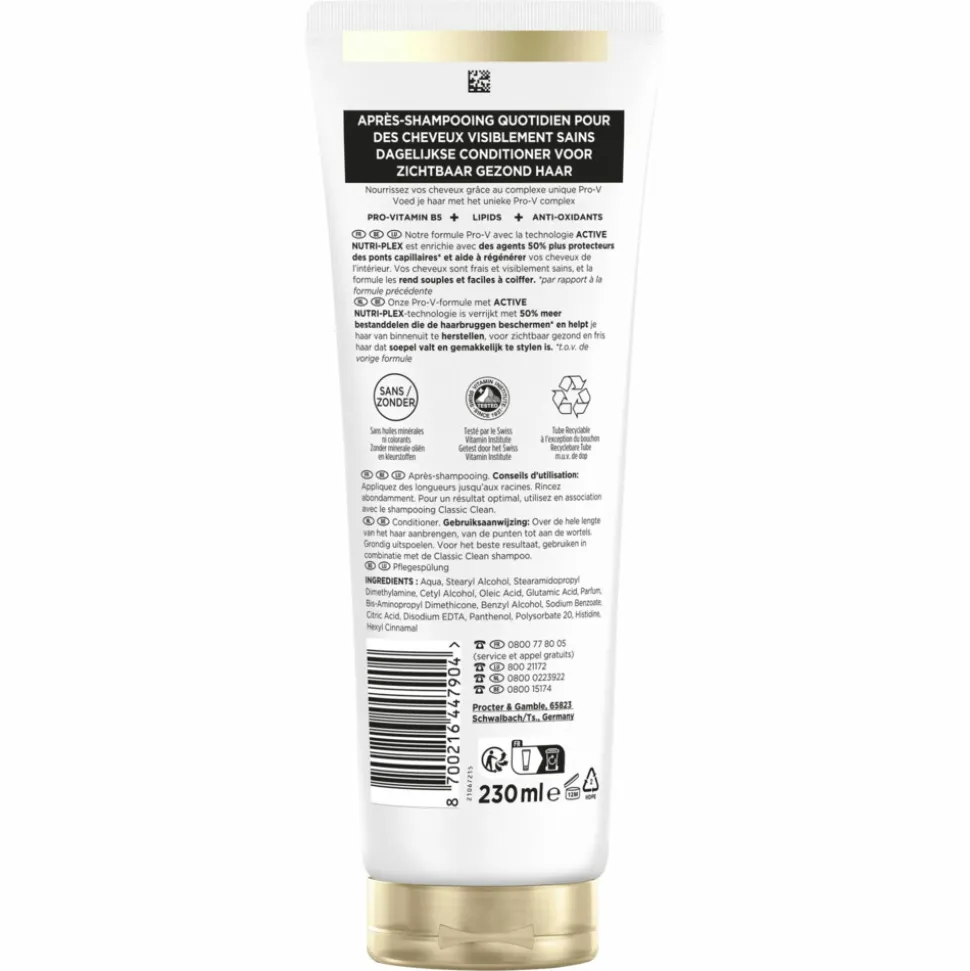 6x Pantene Conditioner Classic Clean 230 ml